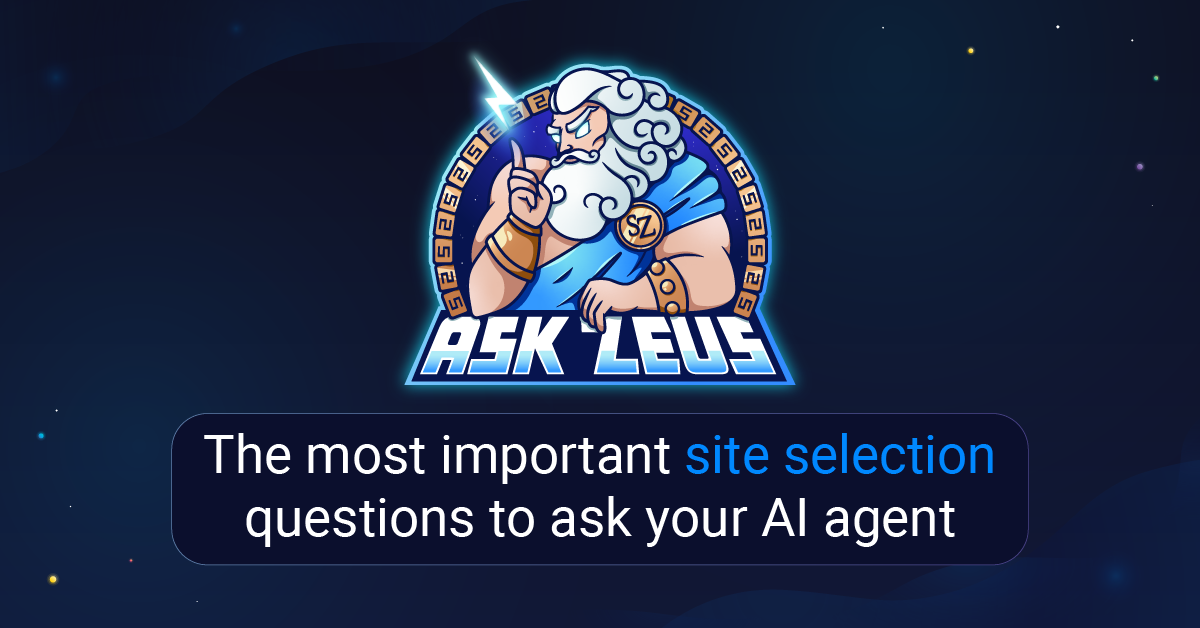 The 10 most important questions to ask your AI site selection agent